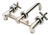 ALFI Brushed Nickel 8" Widespread Wall-Mounted Cross Handle Faucet - AB1035-BN