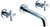 ALFI Polished Chrome 8" Widespread Wall-Mounted Cross Handle Faucet - AB1035-PC