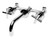 ALFI Polished Chrome 8" Widespread Wall-Mounted Cross Handle Faucet - AB1035-PC