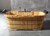 ALFI 65" 2 Person Free Standing Cedar Wooden Bathtub with Fixtures & Headrests - AB1130