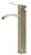 ALFI Brushed Nickel Tall Square Body Curved Spout Single Lever Bathroom Faucet - AB1158-BN