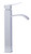 ALFI Tall Polished Chrome Tall Square Body Curved Spout Single Lever Bathroom Faucet - AB1158-PC