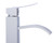 Alfi AB1158-PC Tall Polished Chrome Tall Square Body Curved Spout Single Lever Bathroom Faucet