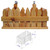 ALFI 61" Free Standing Wooden Bathtub with Cushion Headrest - AB1163