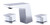 ALFI Polished Chrome Modern Widespread Bathroom Faucet - AB1471-PC