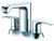 Alfi AB1493-PC Polished Chrome Two-Handle 4'' Centerset Bathroom Faucet