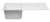 ALFI White 34" x 20" Single Bowl Granite Composite Kitchen Sink with Drainboard - AB1620DI-W