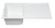 ALFI White 34" x 20" Single Bowl Granite Composite Kitchen Sink with Drainboard - AB1620DI-W