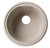 ALFI Biscuit 17" Drop-In Round Granite Composite Kitchen Bar / Prep Sink - AB1717DI-B