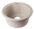 ALFI Biscuit 17" Drop-In Round Granite Composite Kitchen Bar / Prep Sink - AB1717DI-B