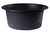 Alfi AB1717DI-BLA Black 17" Drop-In Round Granite Composite Kitchen Bar / Prep Sink