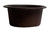 Alfi AB1717DI-C Chocolate 17" Drop-In Round Granite Composite Kitchen Bar / Prep Sink