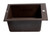 Alfi AB1720DI-C Chocolate 17" x 20" Drop-In Rectangular Granite Composite Kitchen Prep Sink