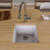 ALFI White 17" X 20" Undermount Rectangular Granite Composite Kitchen Prep Sink - AB1720UM-W
