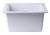 ALFI White 17" X 20" Undermount Rectangular Granite Composite Kitchen Prep Sink - AB1720UM-W