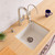 ALFI 20" x 17" White Single Bowl Fireclay Undermount Kitchen Sink - AB2017