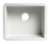 ALFI 20" x 17" White Single Bowl Fireclay Undermount Kitchen Sink - AB2017
