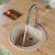 ALFI Biscuit 20" Drop-In Round Granite Composite Kitchen Bar / Prep Sink - AB2020DI-B