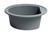 Alfi AB2020DI-T Titanium 20" Drop-In Round Granite Composite Kitchen Bar / Prep Sink