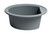 ALFI Titanium 20" Drop-In Round Granite Composite Kitchen Bar / Prep Sink - AB2020DI-T