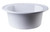 Alfi AB2020DI-W White 20" Drop-In Round Granite Composite Kitchen Bar / Prep Sink