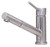 Alfi AB2025-BSS Solid Brushed Stainless Steel Pull Out Single Hole Kitchen Faucet