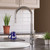 ALFI Solid Polished Stainless Steel Single Hole Pull Down Kitchen Faucet - AB2028-PSS