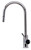 ALFI Solid Polished Stainless Steel Single Hole Pull Down Kitchen Faucet - AB2028-PSS