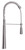 ALFI Solid Stainless Steel Commercial Pullout Spray Spring Spout Kitchen Faucet - AB2039