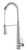 ALFI Solid Stainless Steel Commercial Spring Kitchen Faucet with Pull Down Shower Spray - AB2039S