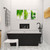 ALFI Black Matte Single Lever Floor Mounted Tub Filler Faucet Mixer w Hand Held Shower Head - AB2534-BM