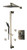 ALFI Brushed Nickel 3 Way Thermostatic Shower Faucet Set with Body Sprays - AB2287-BN