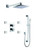 ALFI Polished Chrome 3 Way Thermostatic Shower Faucet Set with Body Sprays - AB2287-PC