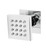 ALFI Polished Chrome 3 Way Thermostatic Shower Faucet Set with Body Sprays - AB2287-PC