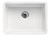 ALFI 23" x 17" White Fireclay Undermount Kitchen Sink - AB2317