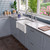 ALFI 24" x 18" White Arched Apron Thick Wall Fireclay Single Bowl Farmhouse Sink - AB2418ARCH-W
