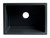 Alfi 24" x 18" Black Matte Reversible Smooth / Fluted Single Bowl Fireclay Farmhouse Sink