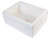 Alfi AB2418SB-B 24" x 18" Biscuit Smooth Thick Wall Fireclay Single Bowl Farmhouse Sink