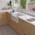 ALFI 24" x 18" White Smooth Thick Wall Fireclay Single Bowl Farmhouse Sink - AB2418SB-W