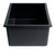ALFI Black Matte 24" x 18" Fireclay Undermount or Drop In Fireclay Kitchen Sink - AB2418UD-BM