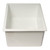 Alfi AB2418UD 24" White Undermount or Drop In Fireclay Kitchen Sink