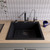 Alfi AB2420DI-BLA Black 24" x 20" Drop-In Single Bowl Granite Composite Kitchen Sink