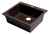 Alfi AB2420DI-C Chocolate 24" x 20" Drop-In Single Bowl Granite Composite Kitchen Sink