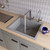 ALFI Titanium 24" x 20" Drop-In Single Bowl Granite Composite Kitchen Sink - AB2420DI-T