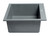 Alfi AB2420DI-T Titanium 24" x 20" Drop-In Single Bowl Granite Composite Kitchen Sink
