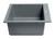 ALFI Titanium 24" x 20" Drop-In Single Bowl Granite Composite Kitchen Sink - AB2420DI-T