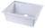 Alfi AB2420DI-W White 24" x 20" Drop-In Single Bowl Granite Composite Kitchen Sink
