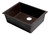 Alfi AB2420UM-C Chocolate 24" x 17" Undermount Single Bowl Granite Composite Kitchen Sink