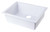 ALFI White 24" x 17" Undermount Single Bowl Granite Composite Kitchen Sink - AB2420UM-W