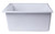 ALFI White 24" x 17" Undermount Single Bowl Granite Composite Kitchen Sink - AB2420UM-W